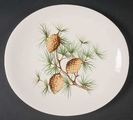 Pinecone Salad Plate