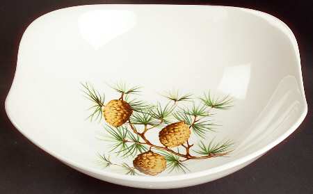 Pinecone 8" Square Vegetable Bowl