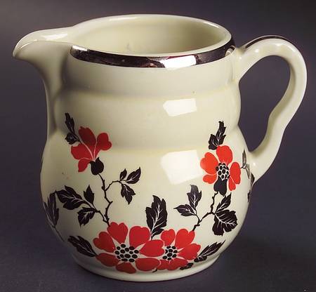 Red Poppy (Platinum Ring) 14 Oz Daniel Shape Syrup/Milk Jug
