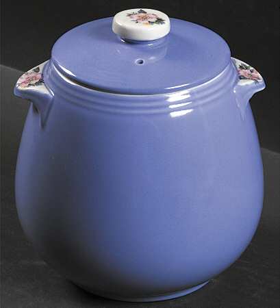 Rose Parade Bean Pot & Lid