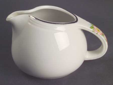 Rose White Sani-Grid Creamer