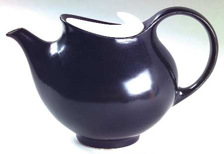 Satin Black Teapot & Lid
