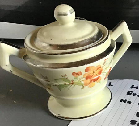 Serenade Art Deco Shape Sugar Bowl & Lid