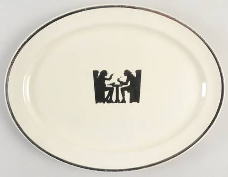 Silhouette 13" Oval Serving Platter