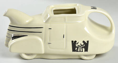 Silhouette Automobile Teapot No Lid