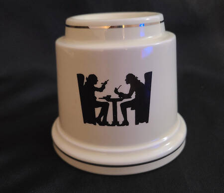 Silhouette Hurricane Lamp No Globe