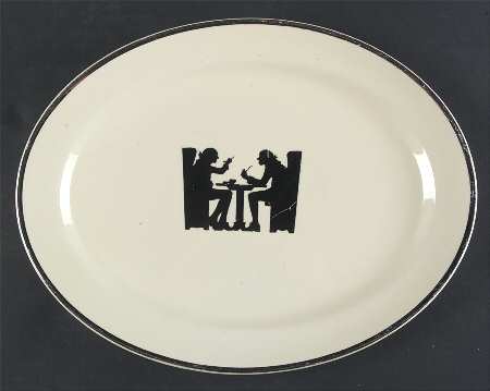 Silhouette 11" Oval Serving Platter