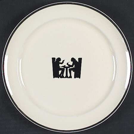 Silhouette Breakfast Plate