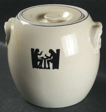 Silhouette Pretzel Jar & Lid