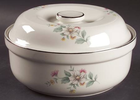 Springtime 2 Qt Thick Rim Round Covered Casserole