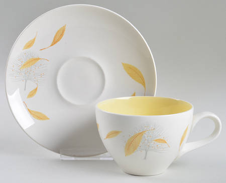 Sunglow Footed Cup & Saucer Set