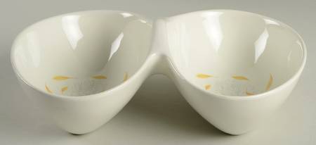 Sunglow 11" Oval Divided Vegetable Bowl