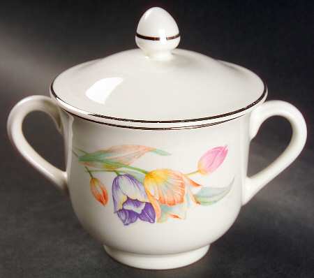 Tulip Modern Shape Sugar Bowl & Lid