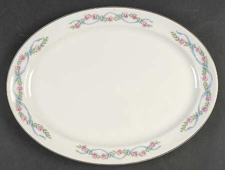 Wildfire (Gold Trim) 13" Oval Serving Platter