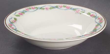 Wildfire (Gold Trim) Rim Fruit/Dessert (Sauce) Bowl