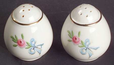Wildfire (Gold Trim) Teardrop Shape Salt & Pepper Set