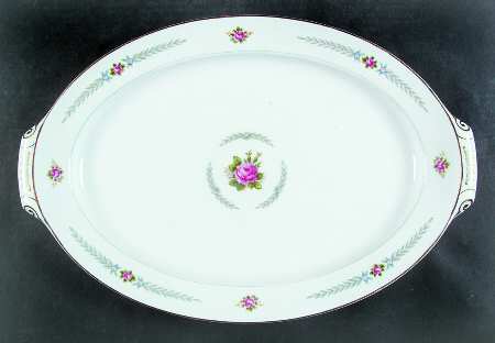 Peacock 17" Oval Serving Platter