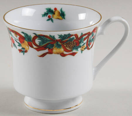 Holiday Ribbon Footed Cup