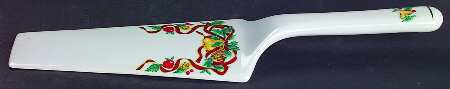 Holiday Ribbon Solid Ceramic Pie/Cake Server