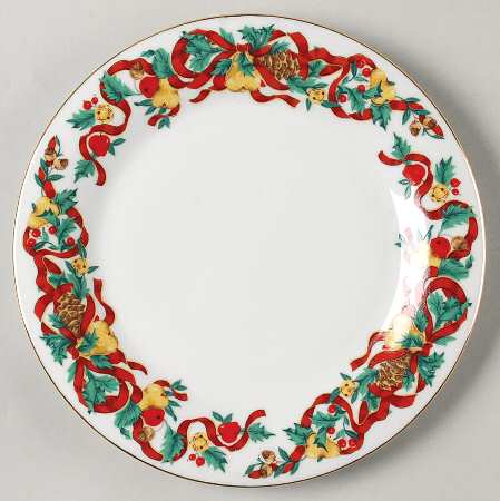 Holiday Ribbon Salad Plate