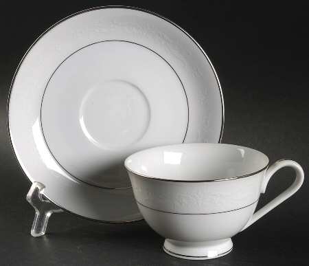 Florentine Footed Cup & Saucer Set