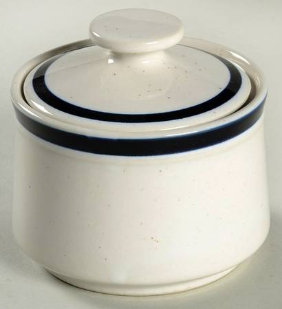 Blue Nordiska Sugar Bowl & Lid