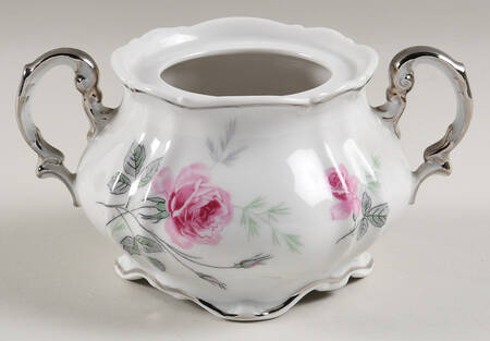 Enchanted Rose Pink Sugar Bowl No Lid