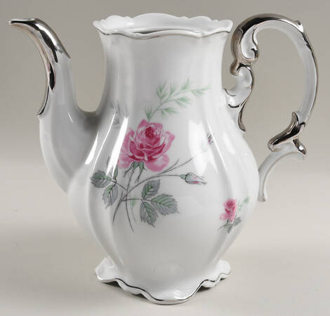 Enchanted Rose Pink Coffee Pot No Lid