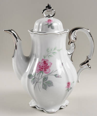 Enchanted Rose Pink Coffee Pot & Lid