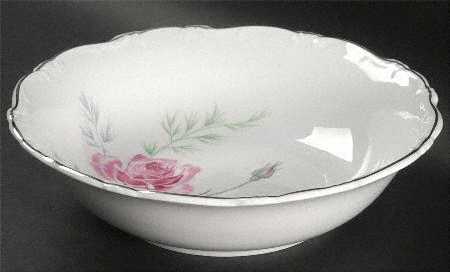 Enchanted Rose Pink 9" Round Vegetable Bowl
