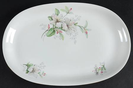 Rhododendron 11" Oval Serving Platter