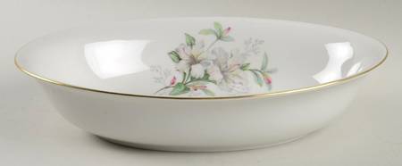Rhododendron 10" Oval Vegetable Bowl