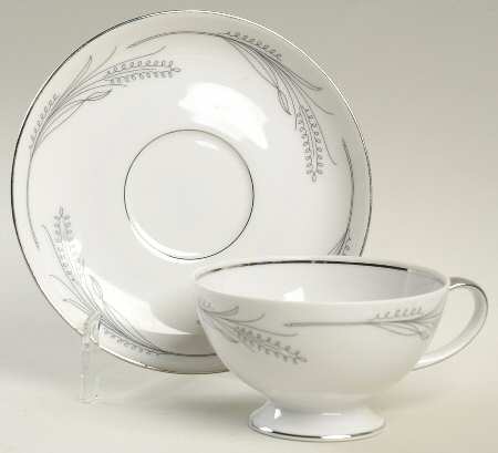 Wheaton Footed Cup & Saucer Set