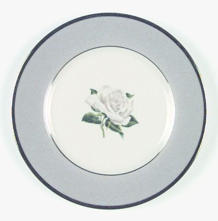 White Rose Bread & Butter Plate