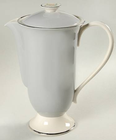 White Rose Coffee Pot & Lid