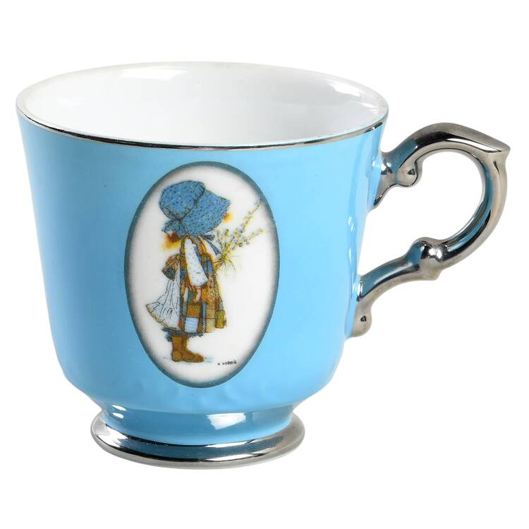 Blue Girl(Platinum) Footed Cup