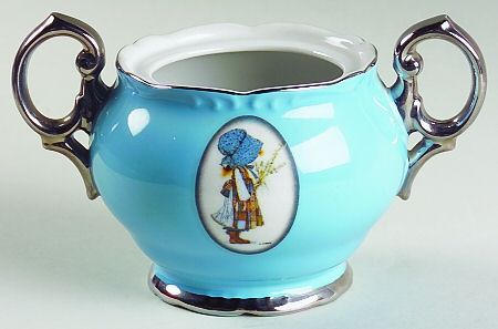 Blue Girl(Platinum) Sugar Bowl No Lid