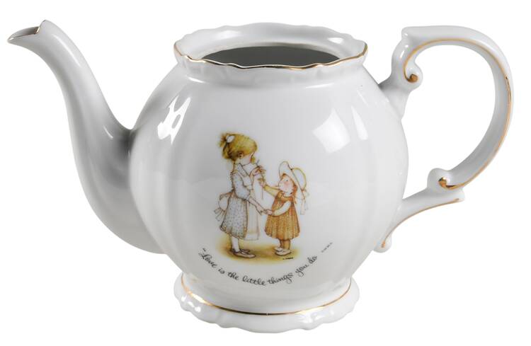 Girl with Rose Teapot No Lid