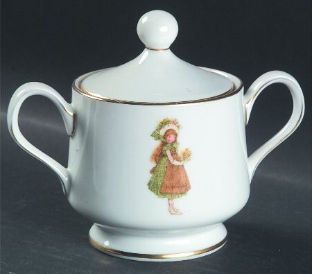 Green Girl Sugar Bowl & Lid