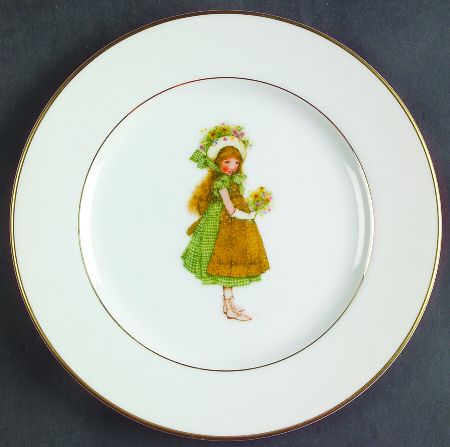 Green Girl Bread & Butter Plate