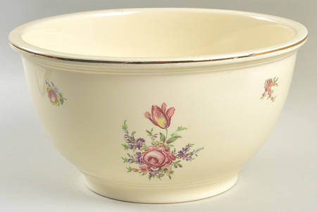 Priscilla Cream and White (Smooth) 10" Mixing Bowl
