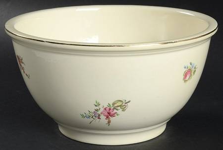 Priscilla Cream and White (Smooth) 8" Mixing Bowl
