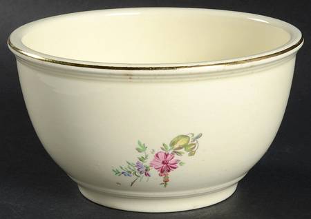 Priscilla Cream and White (Smooth) 6" Mixing Bowl