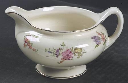 Priscilla Cream and White (Smooth) Creamer