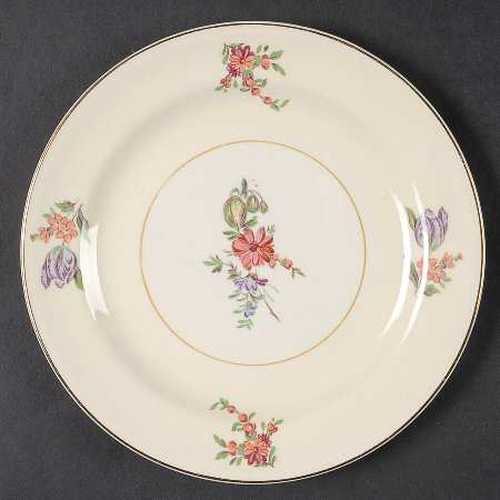 Priscilla Cream and White (Smooth) Bread & Butter Plate
