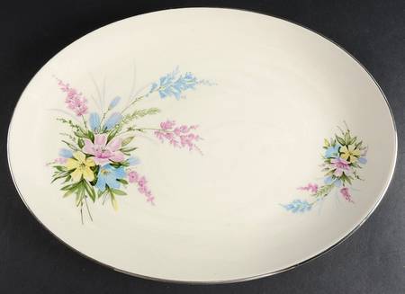 Bouquet 15" Oval Serving Platter
