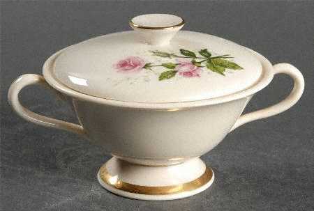 Provincial Rose Sugar Bowl & Lid