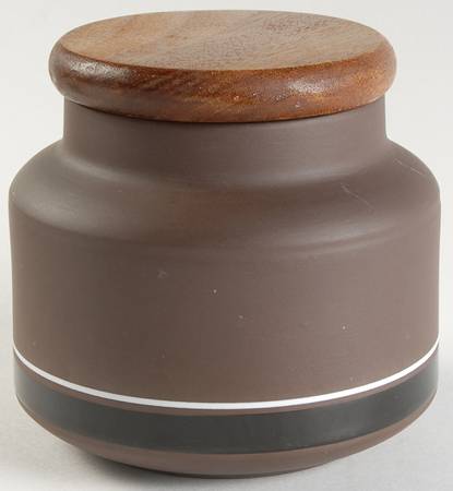 Contrast Small Canister & Wood Lid