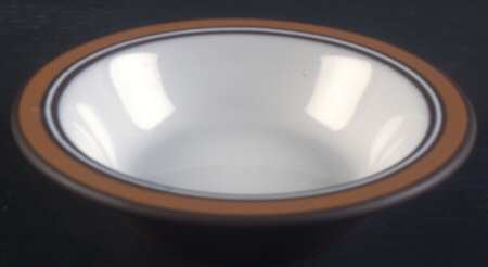 Contour Brown Rim Cereal Bowl