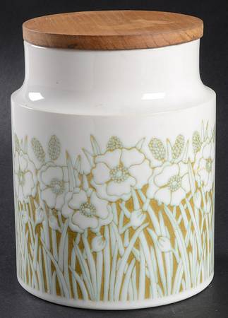 Fleur Medium Canister & Wood Lid